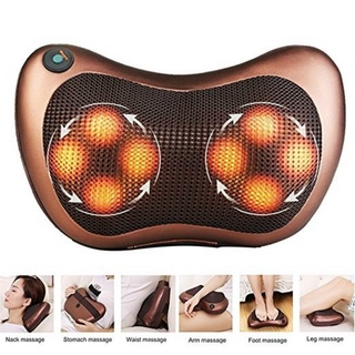Gối massge hồng ngoại 8 bi xoay 2 chiều đa chức năng