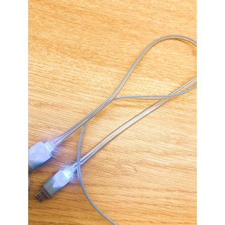 cáp sạc cổng micro usb cho android có đèn led dài 1 mét