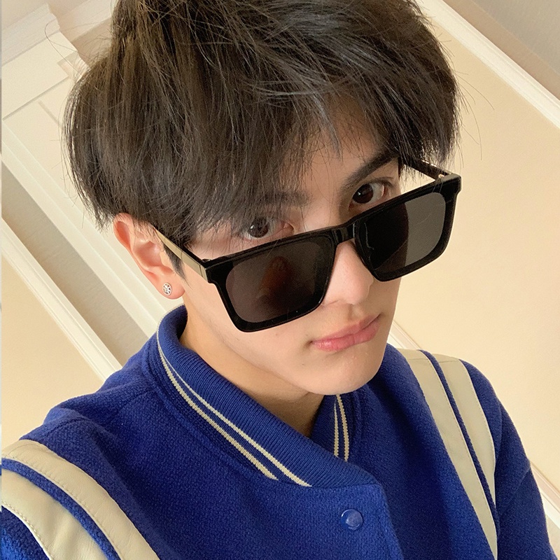 Kính Mát Gọng Vuông Phong Cách hip hop Thời Trang