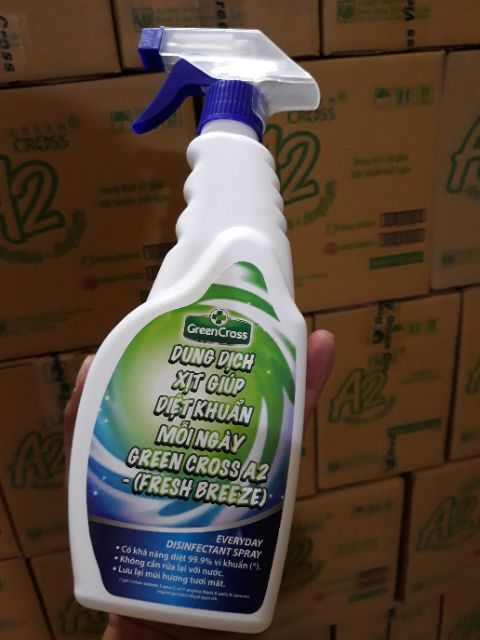 Dung Dịch Xịt Diệt Khuẩn GREEN CROSS A2 FRESH BREEZE 500ml