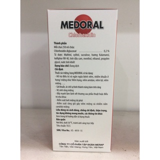nước súc miệng MEDORAL 250ml