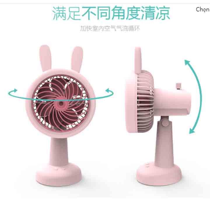 Quạt Hơi Nước cầm tay Mini Phun Sương Tích Sạc Điện Có Kẹp Để Bàn Tiện Lợi Như Máy Lạnh Điều Hòa Mini Di Động | BigBuy360 - bigbuy360.vn