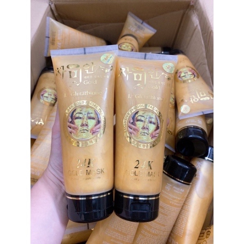 Mặt nạ 24k tuýp Gold 220g - Mặt nạ gel lột tinh chất 24k trắng da mịn da