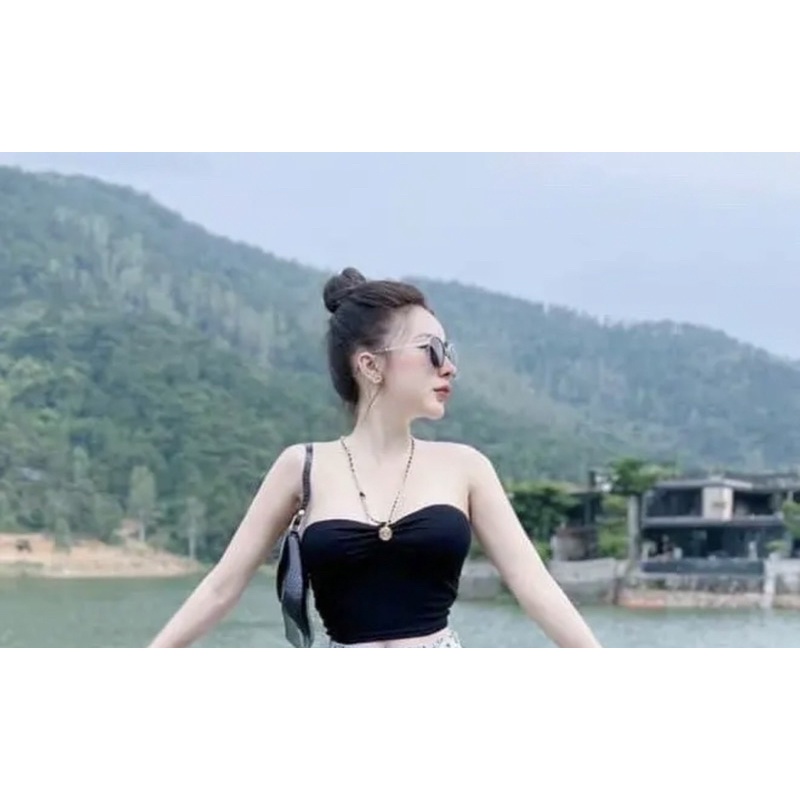 áo croptop 2 dây kèm mút