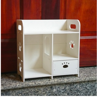 KỆ ĐỰNG MỸ PHẨM Gỗ pha nhựa PVC