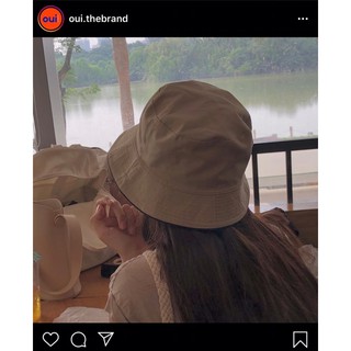 Bucket hat 2 mặt @oui.thebrand màu beige