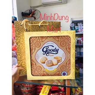 (kèm túi xách )Bánh hỗn hợp hạt điều/hạt chia/hạnh nhân Goody Gold 450g