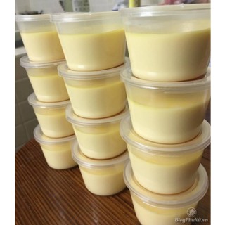 10 Hũ nhựa 100ml làm bánh flan caramen, rau câu (có nắp) cao 5cm