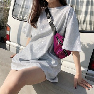 Áo thun lụa dài tay cổ tròn thời trang cho nữ