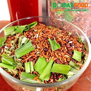 Trà gạo lứt đậu đỏ - cỏ ngọt - lá dứa thơm domaxfood - sao vàng hạ thổ- giảm cân - lợi sữa