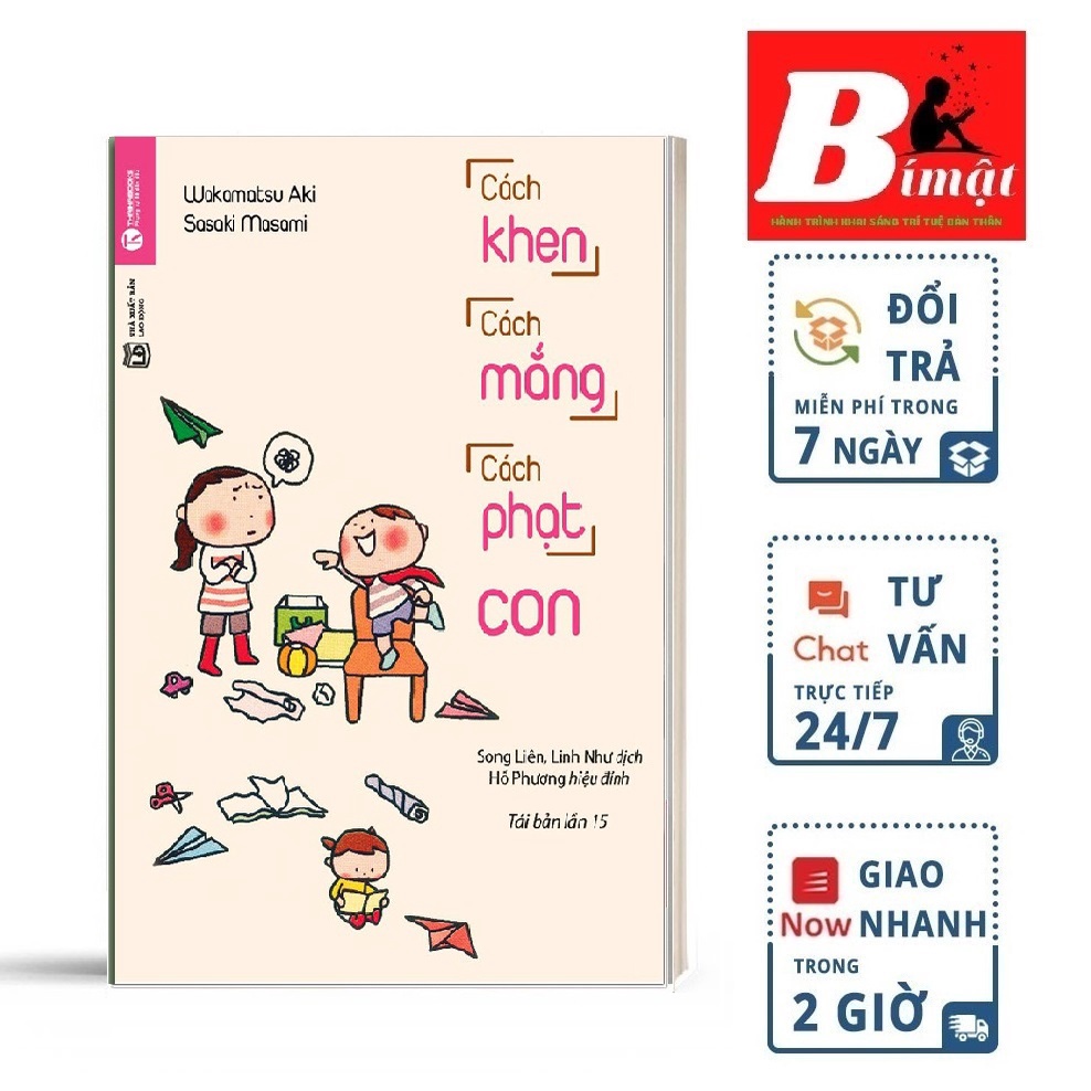 Sách - Cách Khen, Cách Mắng, Cách Phạt Con Tặng Bookmark