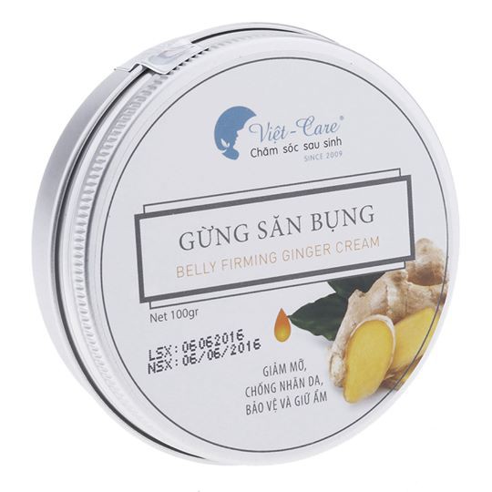 Bộ thon gọn eo sau sinh Vietcare (1 Đai quấn nóng, 1 Muối săn bụng, 1 Gừng ăn bụng)