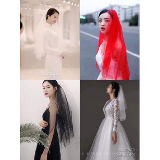 Khăn von- lúp đội đầu cô dâu