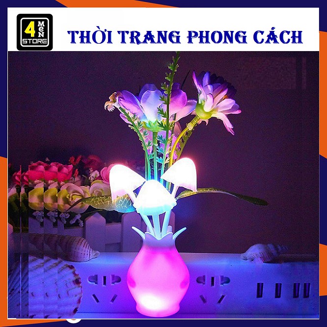 ⚡ Đèn Ngủ Bình ( Chậu ) Hoa Cảm Biến Tự Sáng Khi Về Đêm -  Siêu Tiết Kiệm Điện, Bóng Đèn Led Tuổi Thọ Cao,Siêu Bền ⚡