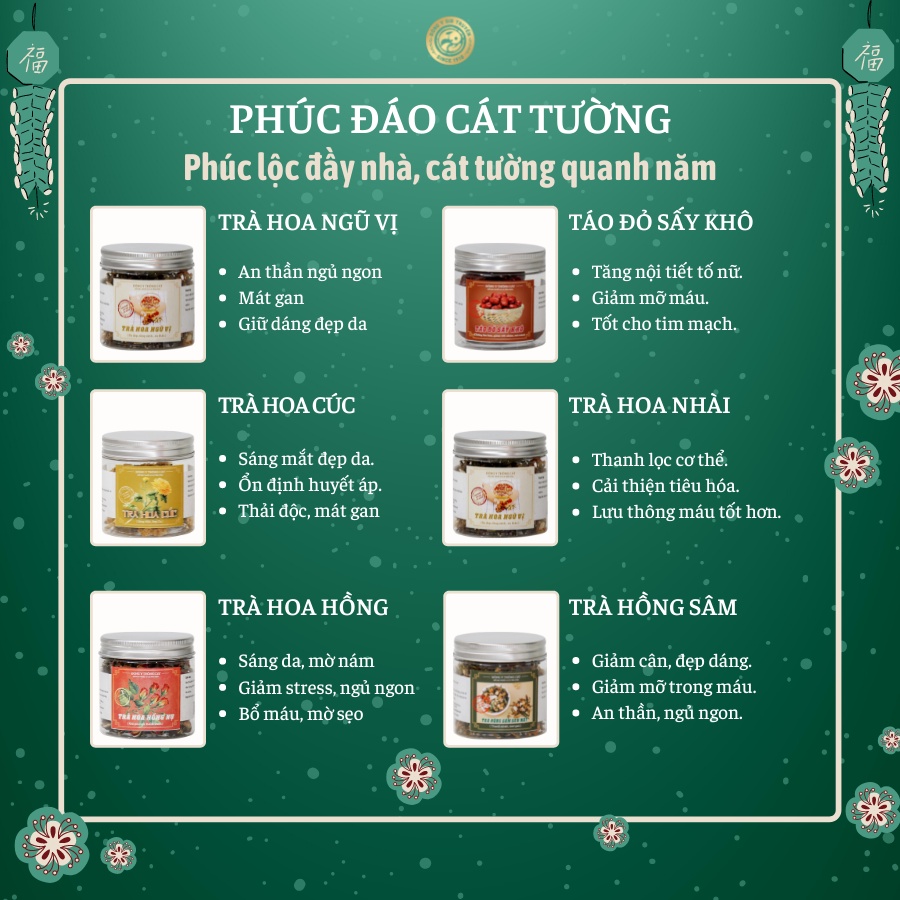 Hộp quà Tết PHÚC ĐÁO CÁT TƯỜNG Đông y gia truyền Thông Cát - Qùa Tết biếu ông bà bố mẹ ý nghĩa nhất 2022 | BigBuy360 - bigbuy360.vn