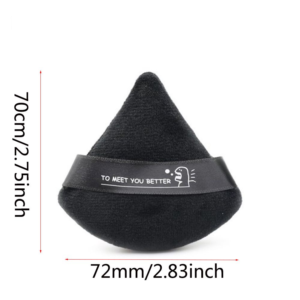 [Hàng mới về] Set 1 / 2 Mút Trang Điểm Hình Tam Giác Làm Từ Nhung Cotton Mềm Mại Trọng Lượng Nhẹ Dễ Sử Dụng