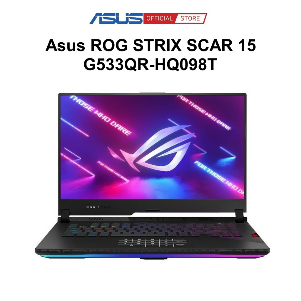 Laptop Asus ROG Strix SCAR 15 G533QR-HQ098T (Ryzen 9-5900HX | 16GB | 1TB SSD | RTX 3070 8GB | 15.6&quot; WQHD | Win 10 | Đen)