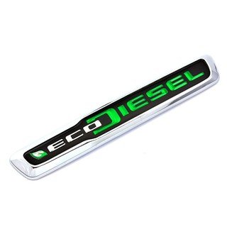 Tem logo nổi ECO DIESEL dán trang trí xe