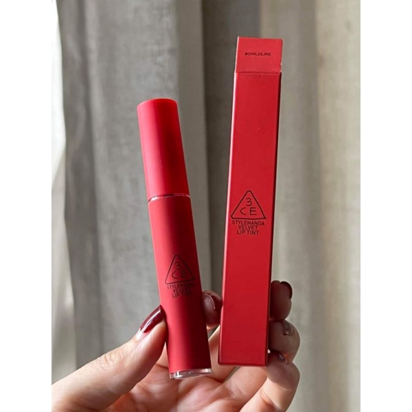 Son 3CE Velvet Lip Tint Màu Child Like (Đỏ Cam)