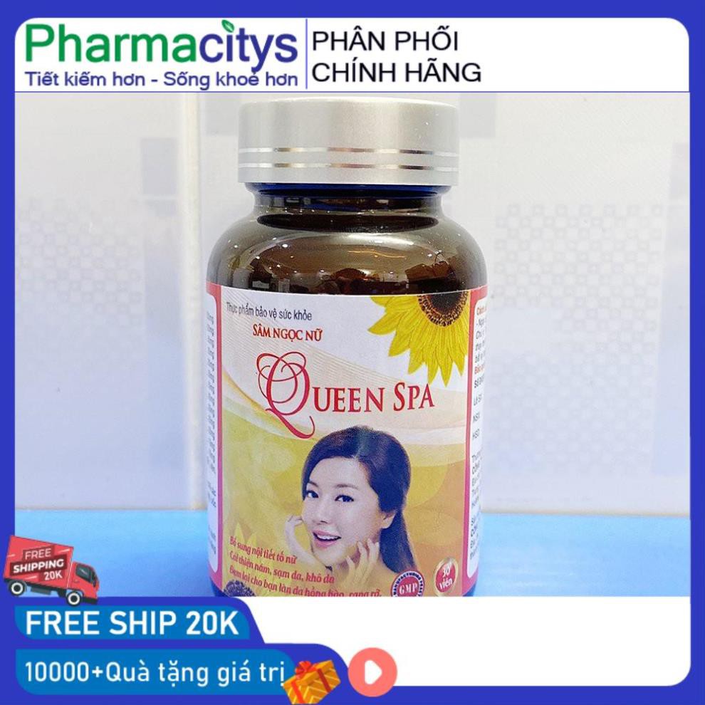 Viên uống đẹp da bổ sung Collagen, Vitamin, tinh chất mầm đậu nành Sâm Ngọc Nữ Chai  giảm nám, sạm da, khô da | Thế Giới Skin Care