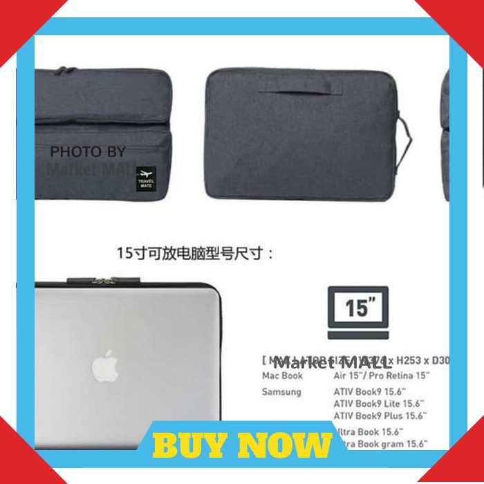 Túi Đựng Laptop 15 Inch 3 Ngăn Tiện Lợi | BigBuy360 - bigbuy360.vn