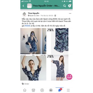 Trả order váy áo Zara