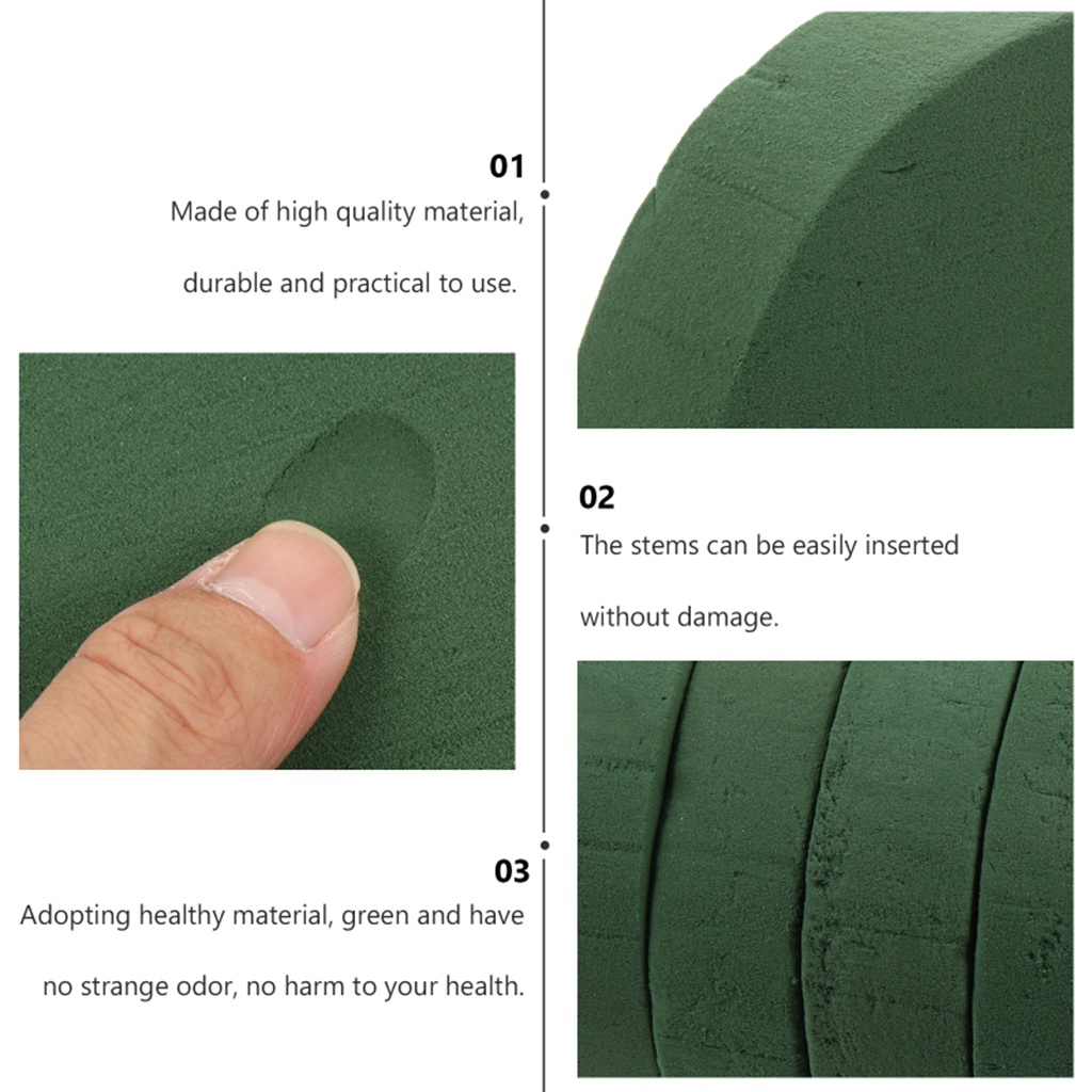 Đế Xốp Tròn 9cm Lót Gạch Men Hoa Khô Ướt Koolsoo Cao Cấp