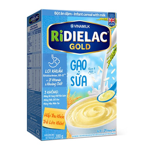 VINAMILK Bột ăn dặm RiDielac Gold Gạo Sữa