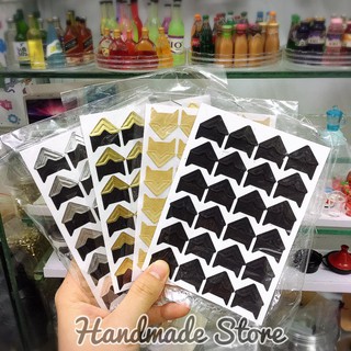 Decal dán góc hình nổi
