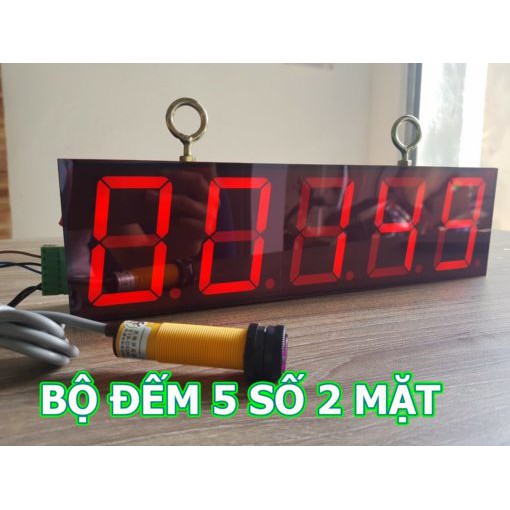 Bộ đếm sản phẩm 5 số 2 mặt LED 7 đoạn loại lớn LDNam