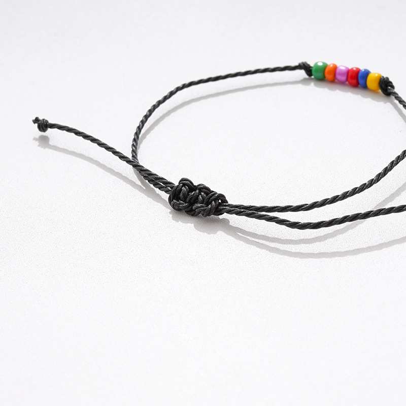 Vòng Đeo Tay Kết Hạt Cầu Vồng Cá Tính