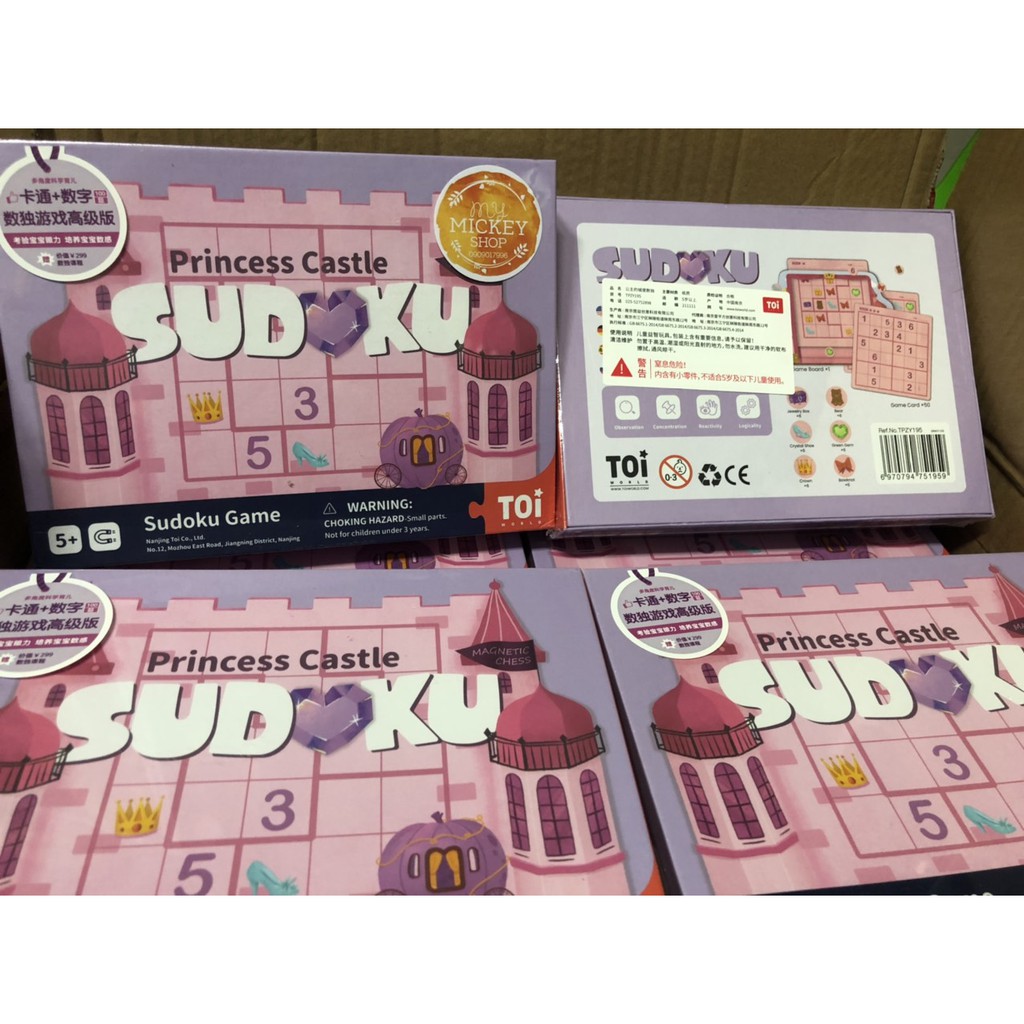 [Mã LIFETOYS1 giảm 30K đơn 99K] Trò Chơi Ô Chữ Trí Tuệ Sudoku TOI Cho Bé 5 Tuổi 3 CHỦ ĐỀ