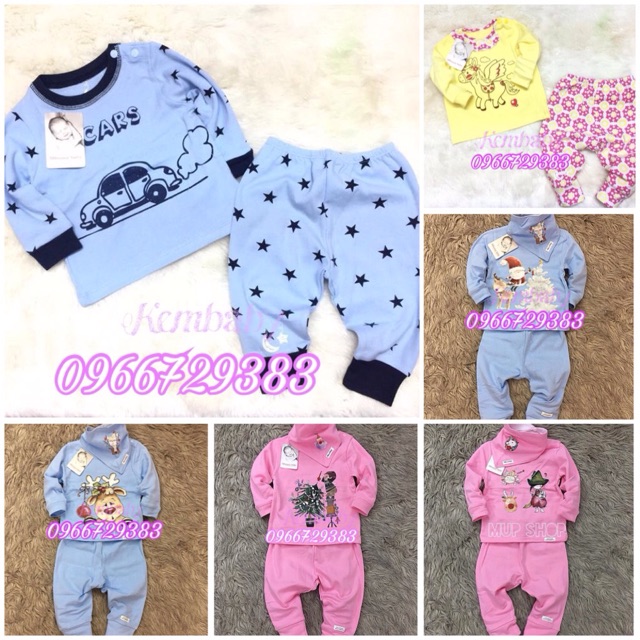 Bộ cotton zip thu đông Momma