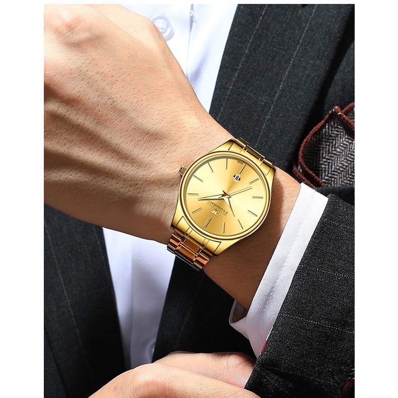 Đồng hô nam FNGEEN F23 mẫu mới 2021,chống nước 3ATM, có dạ quang 2 kim lớn