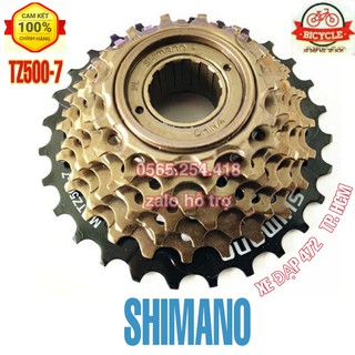 Líp vặn xe đạp shimano tz500 - 7 tầng và dụng cụ mở líp vặn