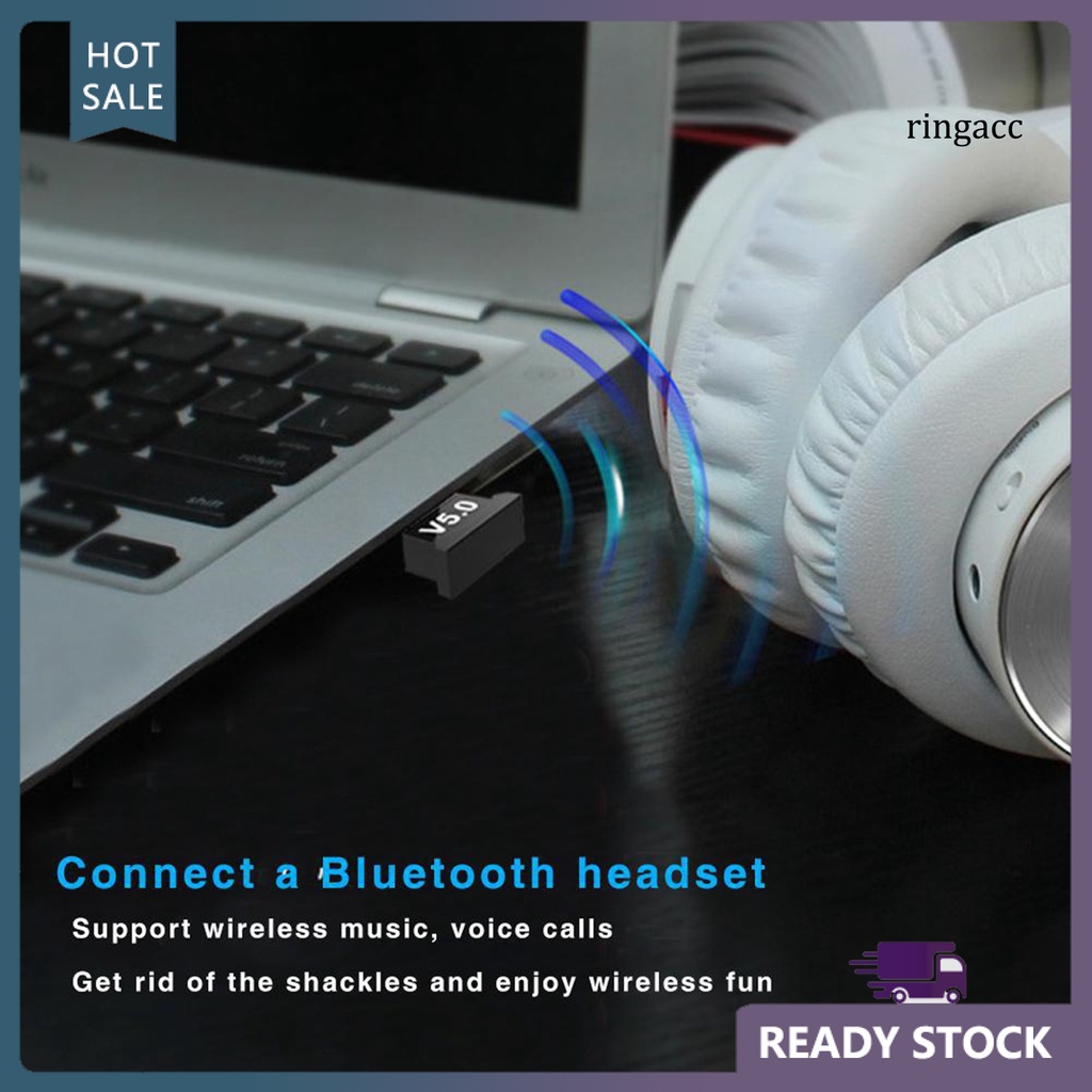 Usb Thu Phát Tín Hiệu Bluetooth 5.0 Mini Không Dây Cho Pc Laptop Tai Nghe