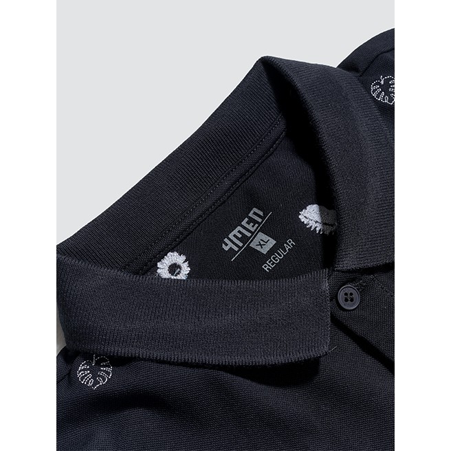 Áo thun polo nam thêu họa tiết 4MEN PO036, áo có cổ trụ ngắn tay, vải cá sấu cotton đẹp phong cách thời thượng | BigBuy360 - bigbuy360.vn