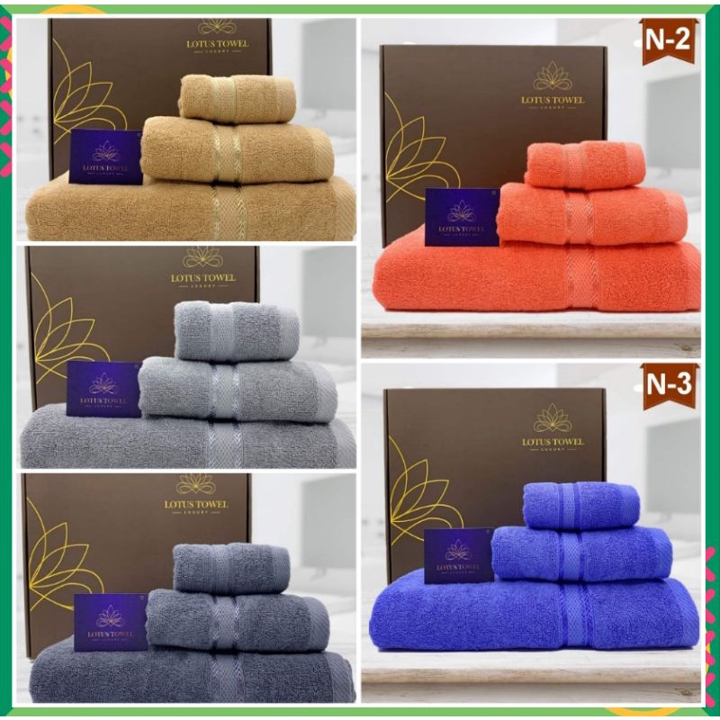 Set khăn quà tặng cao cấp xuất Châu Âu,100% cotton thấm hút cực tốt