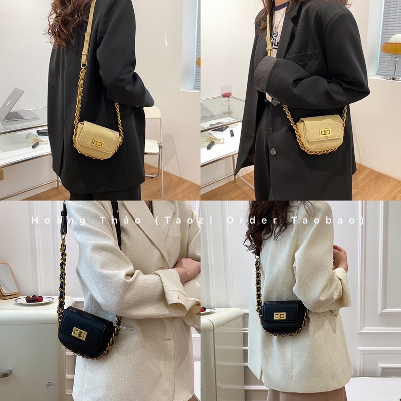 Túi xách mini đeo chéo dây xích to siêu đẹp hàng cao cấp thời trang nữ mùa hè 2022