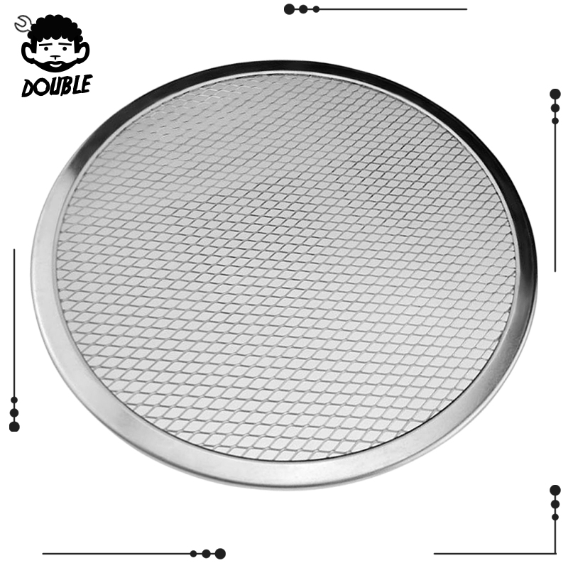 [DOUBLE]Pizza Stones Aluminum Mesh Pizza Screen Pasta Baking Tray Net Pizza 6inch