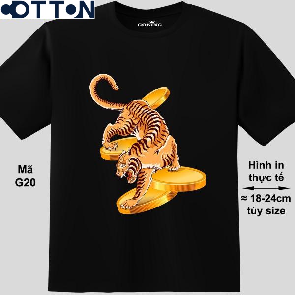8mAM A80//Tiger, mã G20. Áo thun đẹp in hình Con Hổ cho nam nữ. Áo phông thoát nhiệt Goking hàng hiệu cao cấp//