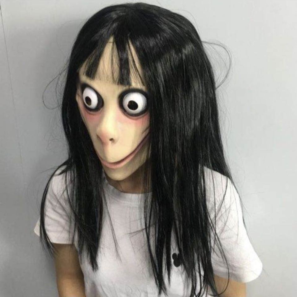 Mặt Nạ Hóa Trang Ma Cà Rồng Kinh Dị Màu Đen Cho Halloween