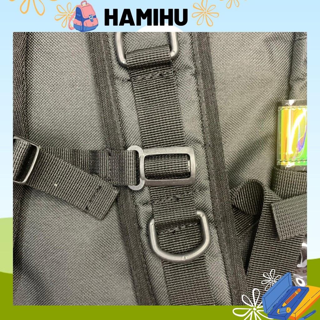 Balo đi học, balo phản quang Hamihu HMĐ, balo Ulzzang basic Hàn Quốc