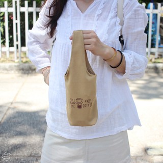 Túi vải 1 quai "CÀ PHÊ PHIN - VIETNAMESE DRIP COFFEE"/ Túi vải đựng bình giữ nhiệt/ Túi vải đựng ly giữ nhiệt