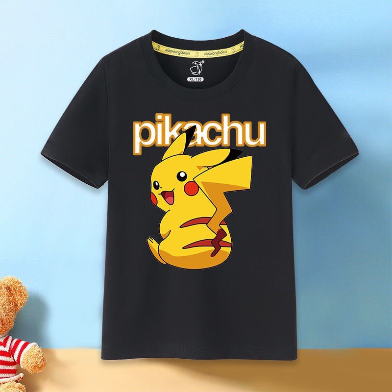 T-shirt Pikachu cho bé áo phông Pikachu hè 2021