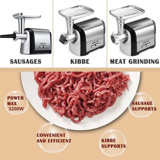 Máy Xay Thịt, Đùn Thịt Làm Lạp Xưởng Thực Phẩm Đa Năng 3200W