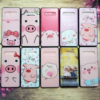 Ốp lưng Samsung S10 viền dẻo hình bóng 6D chú heo cực đẹp