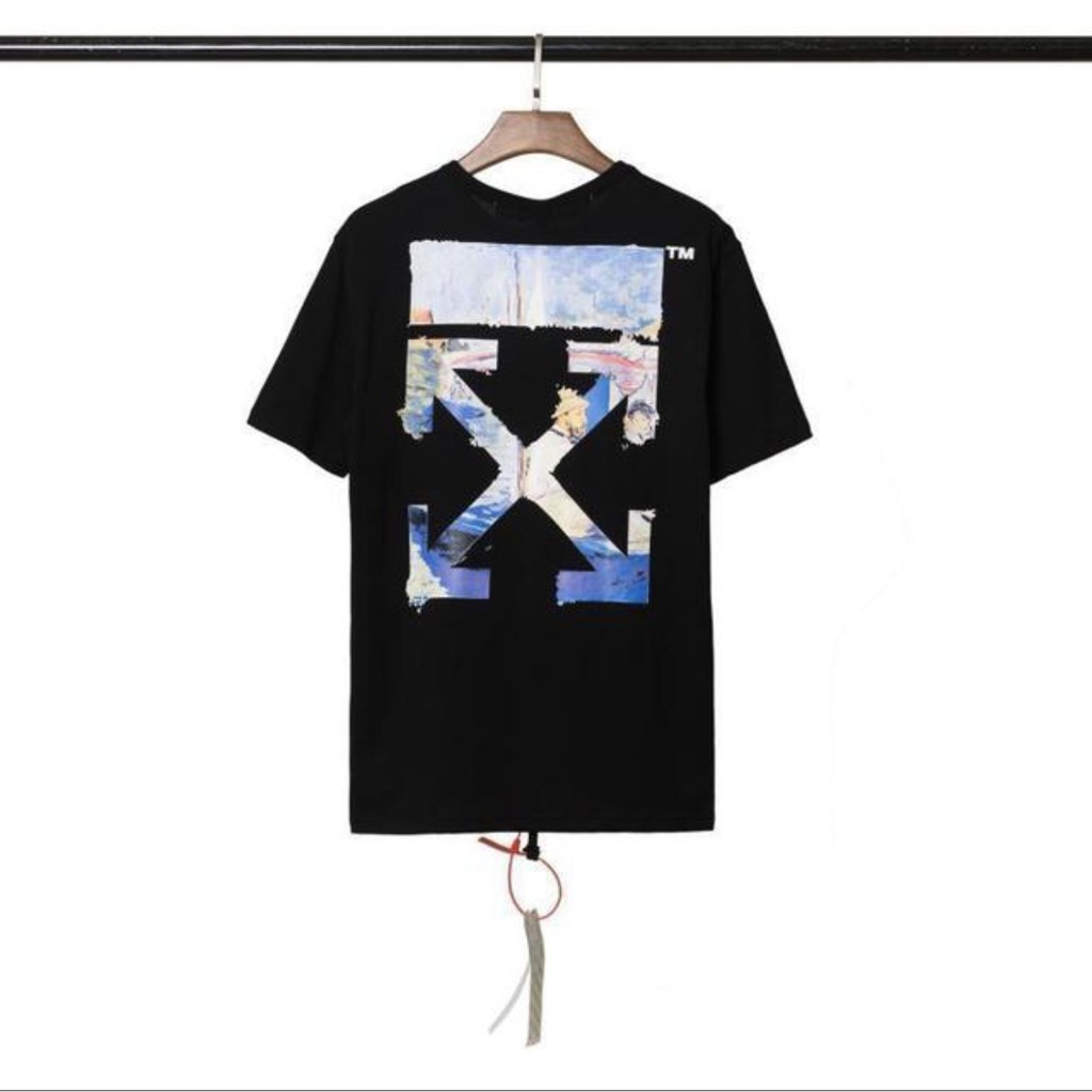 Áo Tee Off White, Áo thun Off White, OW T-Shirt mẫu 1, chất liệu Cotton, 2 màu đen, trắng DuSo.Lux