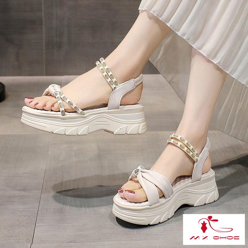 M & X~ Giày Sandal Đế Mềm Dày Dặn Chống Trượt Siêu Nhẹ Dành Cho Nữ 2022