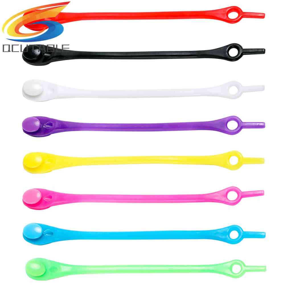 12 Dây Giày Thể Thao Bằng Silicone Co Dãn Không Cần Buộc